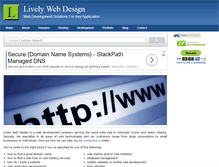 Tablet Screenshot of livelywebdesign.com